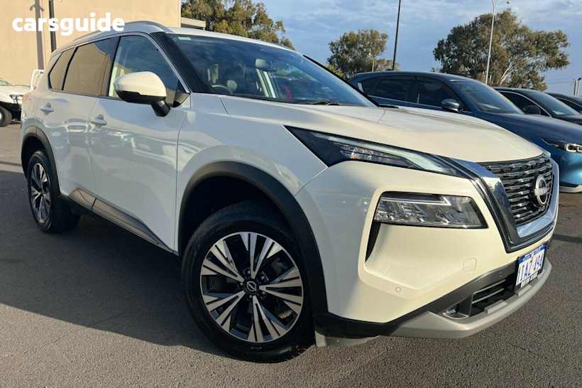 White 2023 Nissan X-Trail Wagon St-L (4Wd) 7 Seat