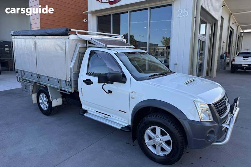 White 2006 Holden Rodeo Ute Tray DX 4X4