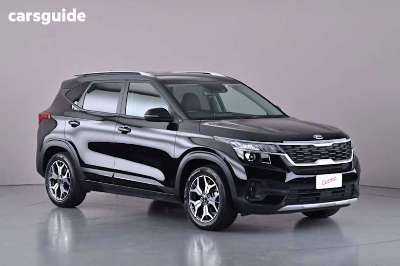 Black 2021 Kia Seltos Wagon Sport+ (Fwd)