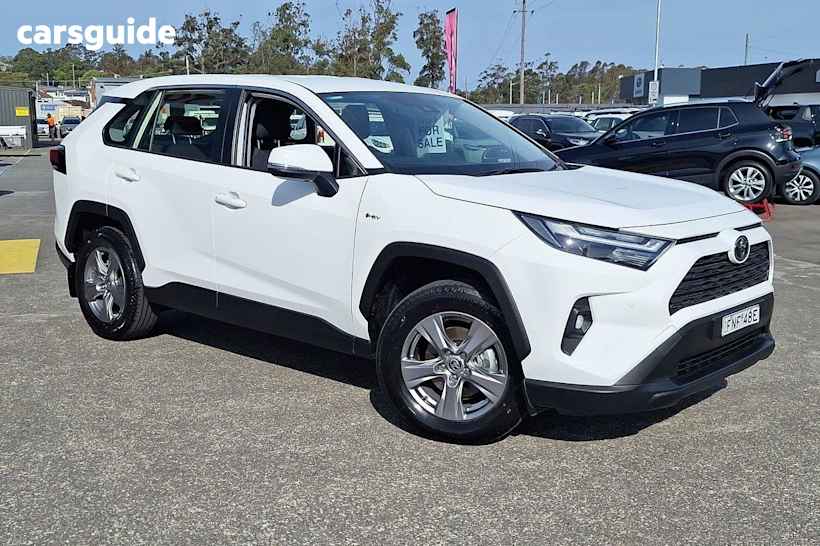 White 2024 Toyota RAV4 Wagon Gx (2Wd) Hybrid