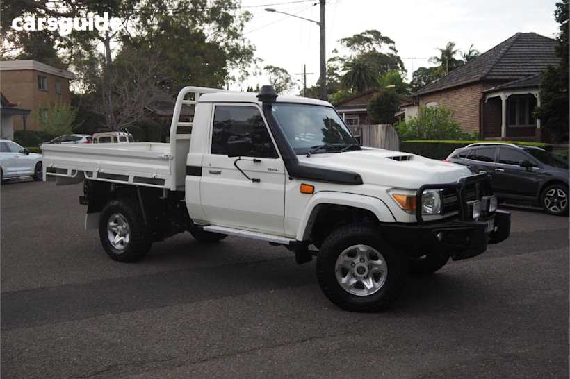 White 2017 Toyota Landcruiser Ute Tray GXL