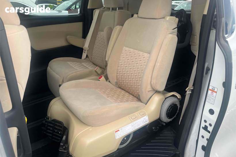 White 2016 Toyota Vellfire Commercial WELCAB MOTORIZED DISABILITY CHAIR, SEAT OUT