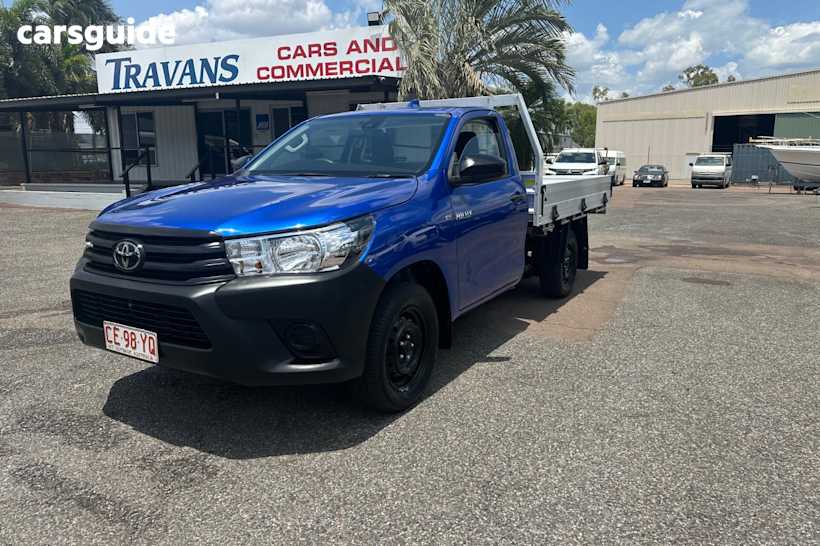 Blue 2022 Toyota Hilux Cab Chassis Workmate (4X2)