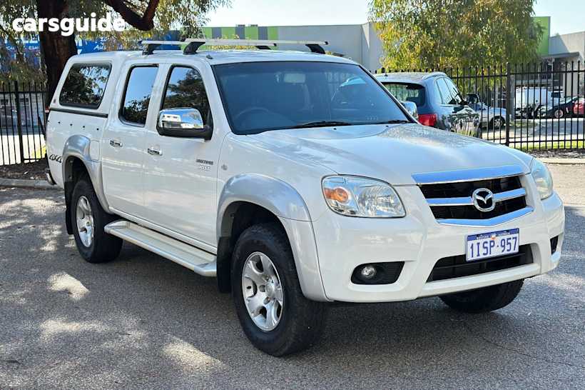 White 2010 Mazda BT-50 Ute Tray SDX 4X4