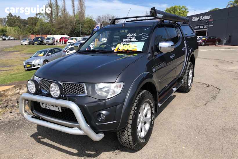 Grey 2015 Mitsubishi Triton Double Cab Utility Glx-R (4X4)