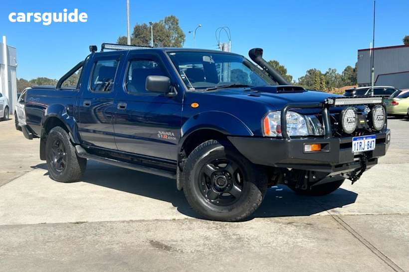 Blue 2014 Nissan Navara Ute Tray ST-R 4X4