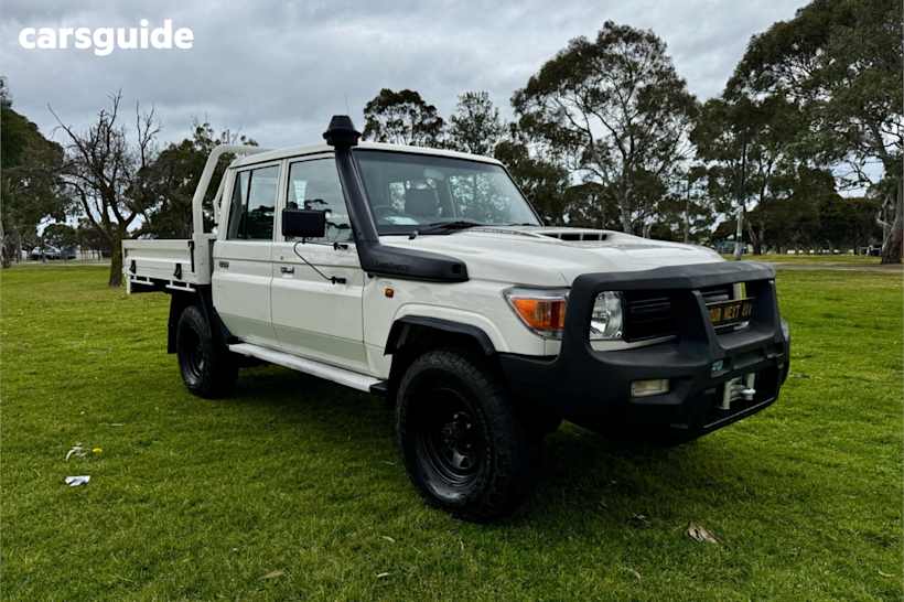 White 2019 Toyota Landcruiser Ute Tray WORKMATE 4X4