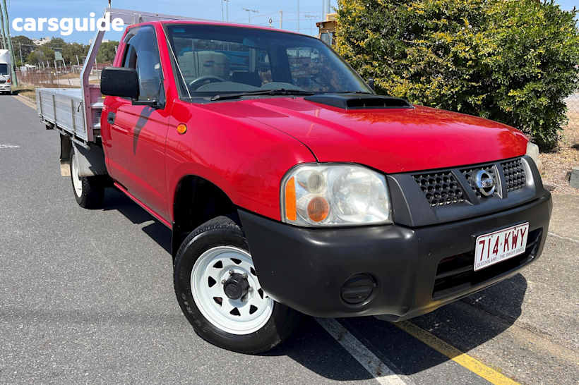 Red 2010 Nissan Navara Ute Tray DX R
