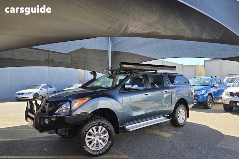 Blue 2014 Mazda BT-50 Ute Tray GT 4X4