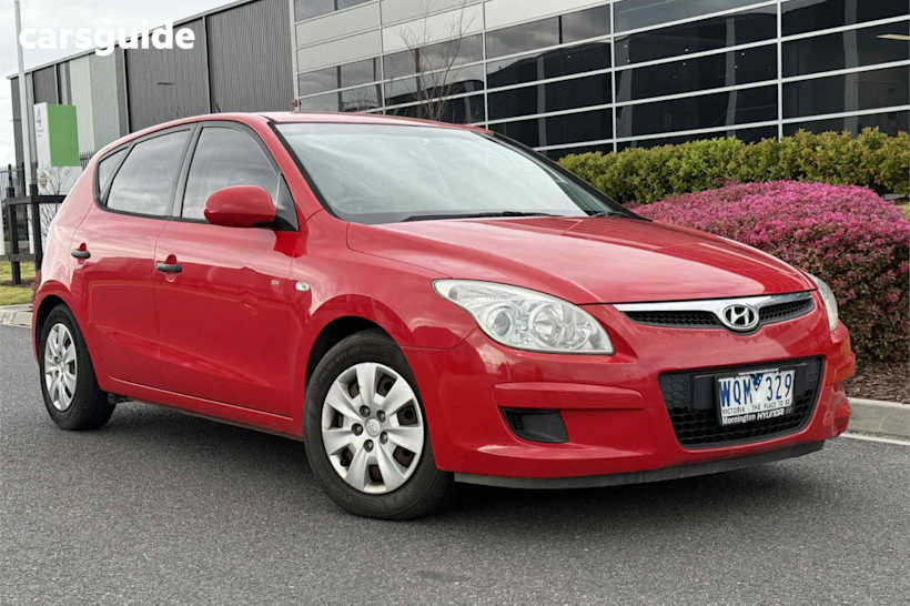 Red 2007 Hyundai I30 Hatch SX F