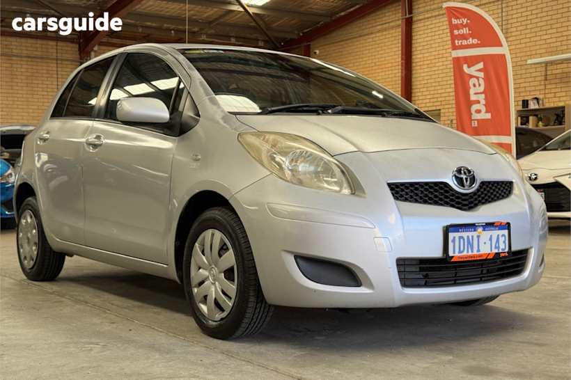 Silver 2010 Toyota Yaris Hatchback Yr