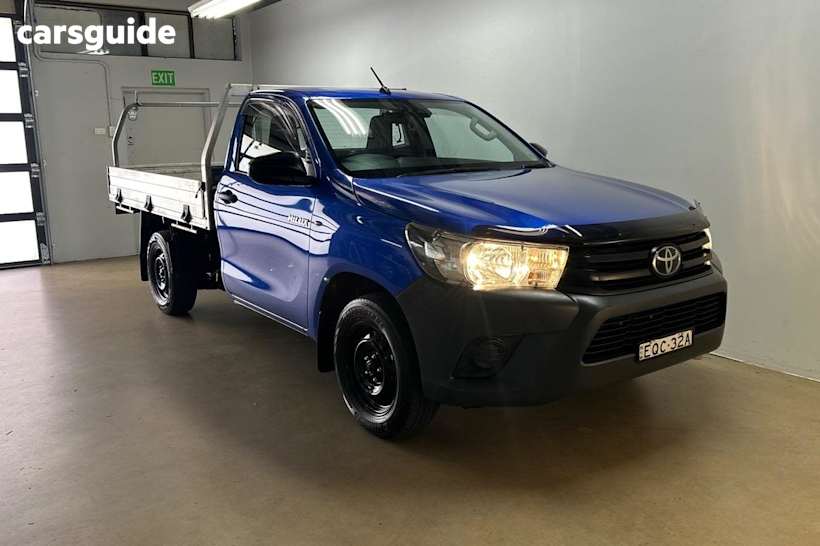 Blue 2021 Toyota Hilux Cab Chassis Workmate (4X2)