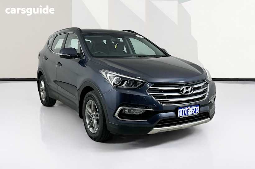 Blue 2016 Hyundai Santa FE Wagon Active Crdi (4X4)