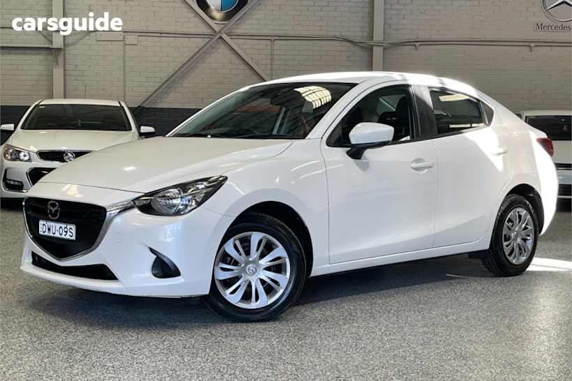 White 2018 Mazda Mazda2 Sedan NEO F