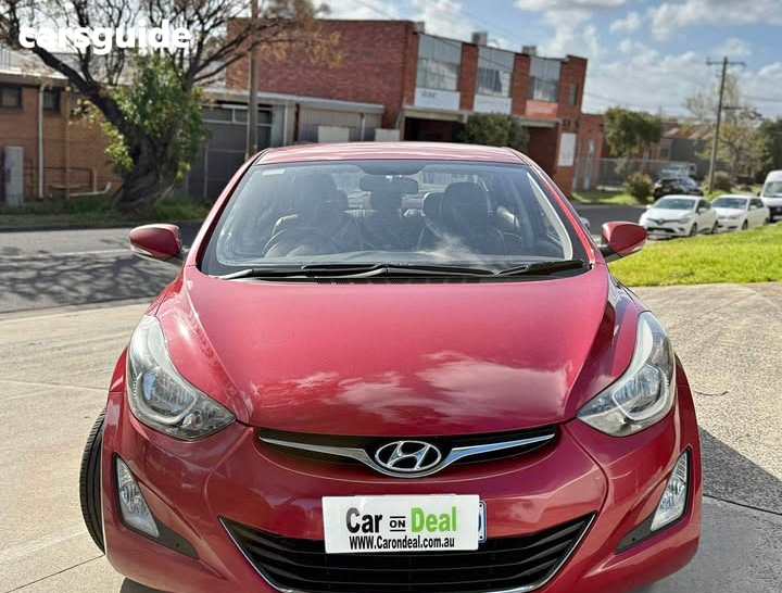 Red 2014 Hyundai Elantra Sedan Trophy