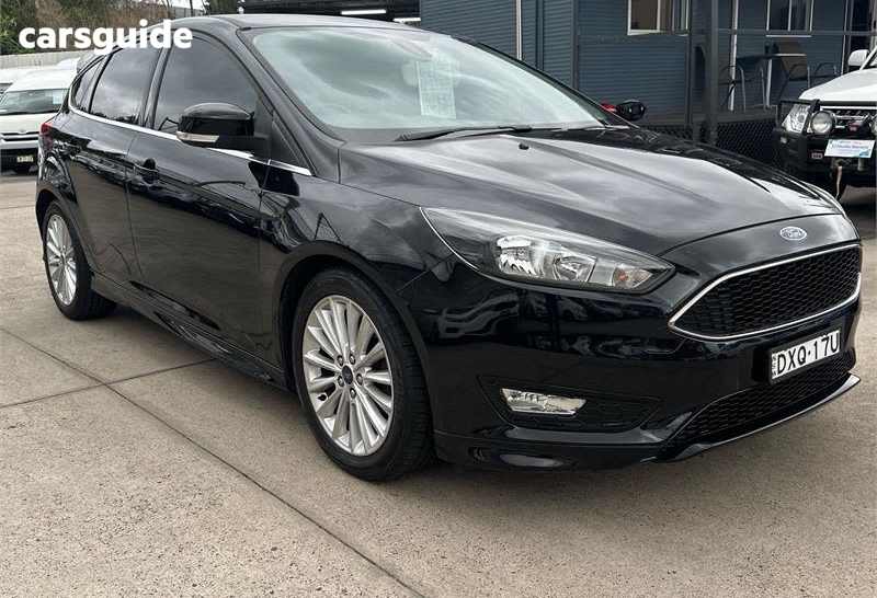 Black 2018 Ford Focus Hatch SPORT F