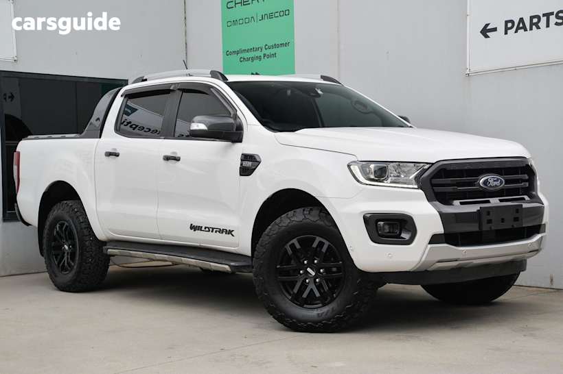White 2022 Ford Ranger Ute Tray WILDTRAK 4X4