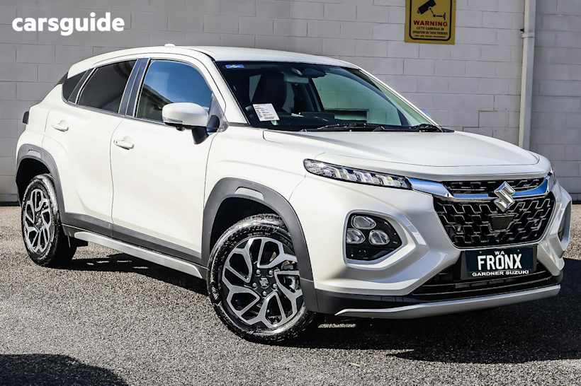 White 2025 Suzuki Fronx SUV HYBRID F