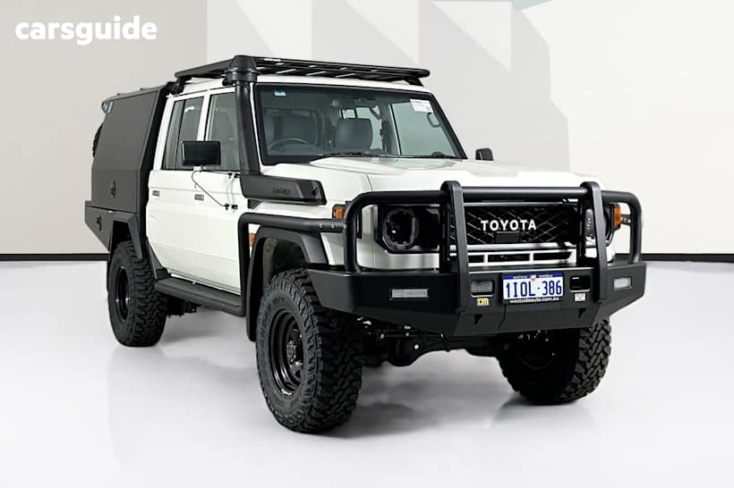 White 2024 Toyota Landcruiser Double Cab Chassis Lc79 Workmate