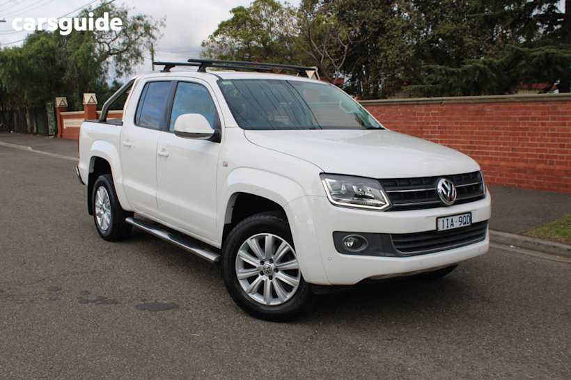 White 2016 Volkswagen Amarok Dual Cab Utility Tdi400 Atacama (4X4)