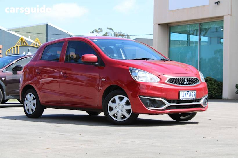 Red 2016 Mitsubishi Mirage Hatchback Es