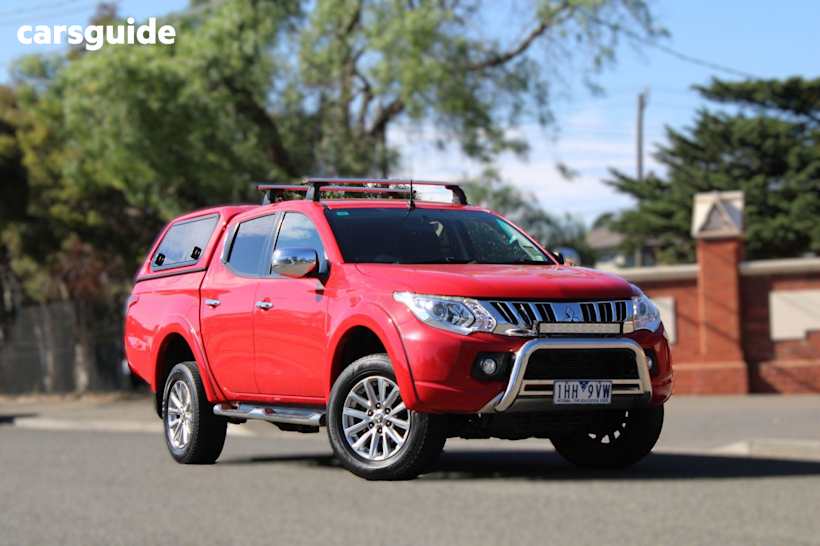Red 2015 Mitsubishi Triton Dual Cab Utility Gls (4X4)