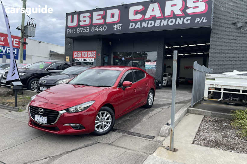 Red 2017 Mazda 3 Sedan Maxx