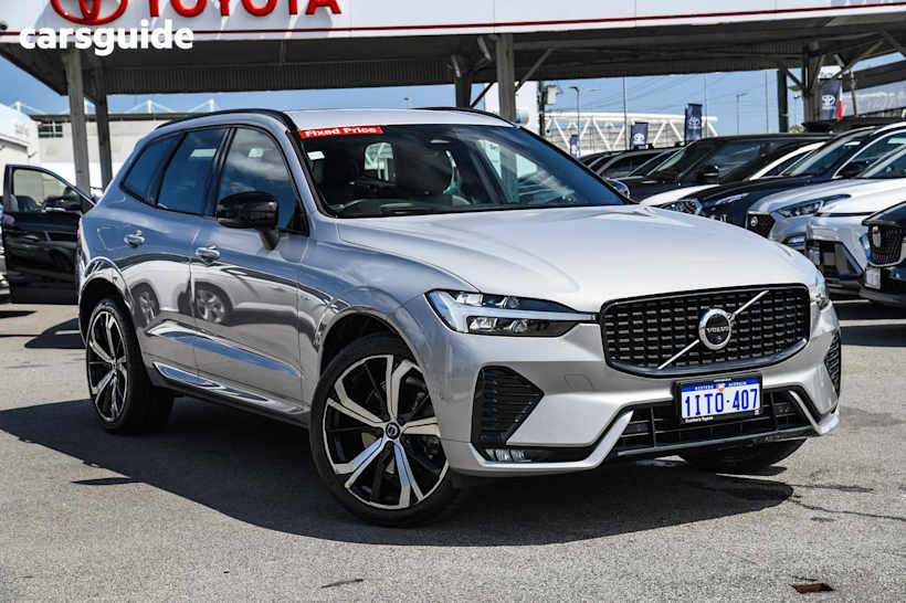 Silver 2021 Volvo XC60 Wagon B6 R-Design Mhev