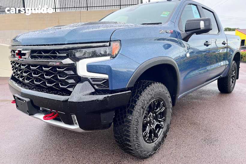 Blue 2024 Chevrolet Silverado Crew Cab Pickup 1500 Zr2