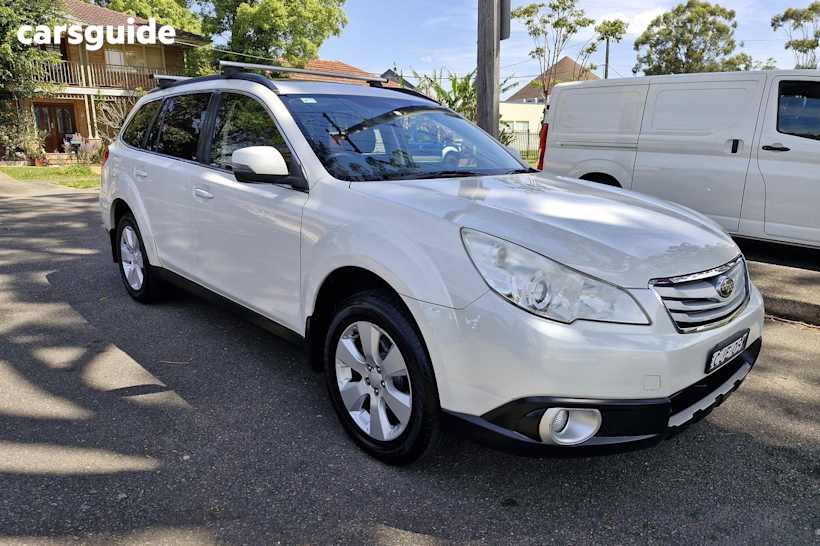 White 2012 Subaru Outback SUV 2.5I PREMIUM 4WD