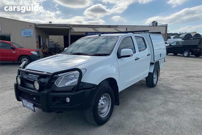 White 2018 Isuzu D-MAX Ute Tray SX 4X4