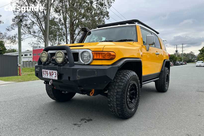 Yellow 2011 Toyota FJ Cruiser Wagon