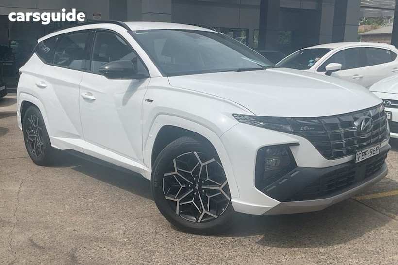White 2023 Hyundai Tucson Wagon N Line (Fwd)