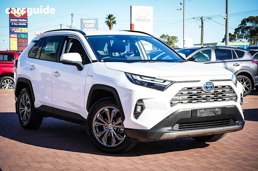 White 2024 Toyota RAV4 Wagon Gxl (Awd) Hybrid