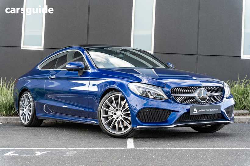 Blue 2016 Mercedes-Benz C300 Coupe