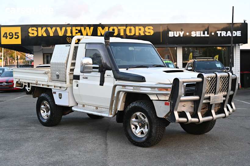 White 2012 Toyota Landcruiser Ute Tray GXL 4X4