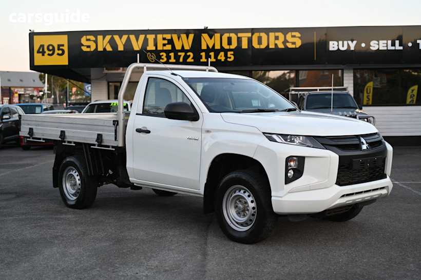 White 2021 Mitsubishi Triton Ute Tray GLX R