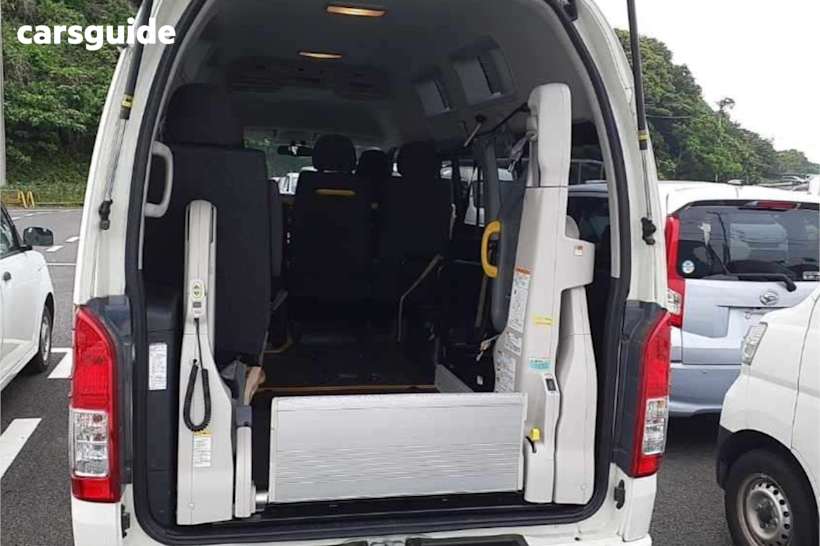 White 2017 Toyota HiAce Commercial DISABILITY VAN, WELCAB, PEOPLE MOVER,