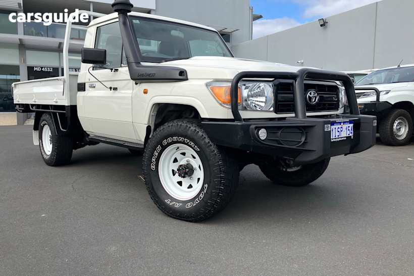 White 2022 Toyota Landcruiser Ute Tray WORKMATE 4X4