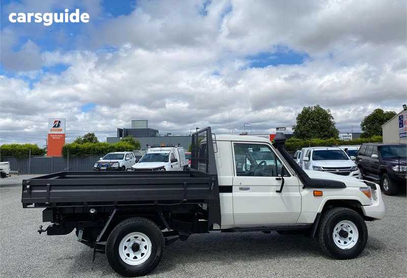 White 2018 Toyota Landcruiser Cab Chassis Workmate (4X4)