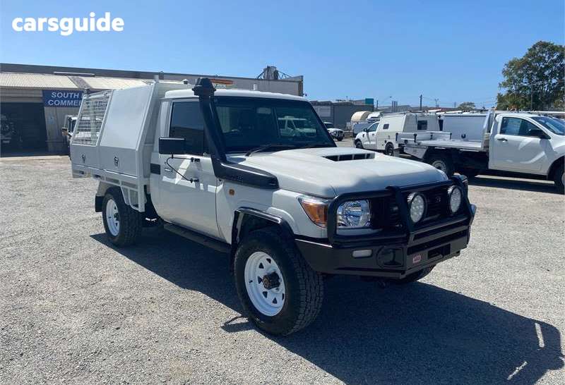 White 2020 Toyota Landcruiser Cab Chassis Workmate