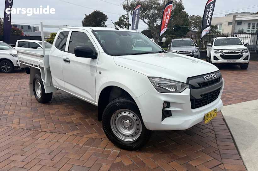 White 2021 Isuzu D-MAX Ute Tray SX 4X4