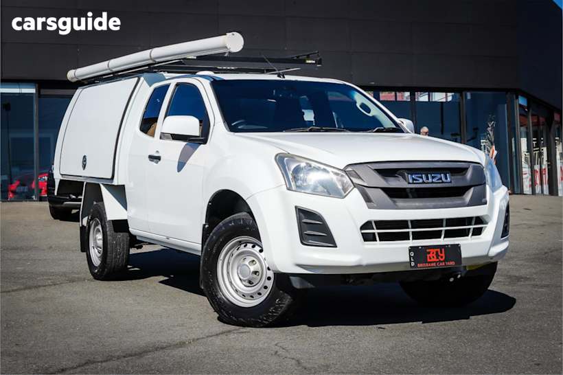 White 2018 Isuzu D-MAX Ute Tray SX 4X4