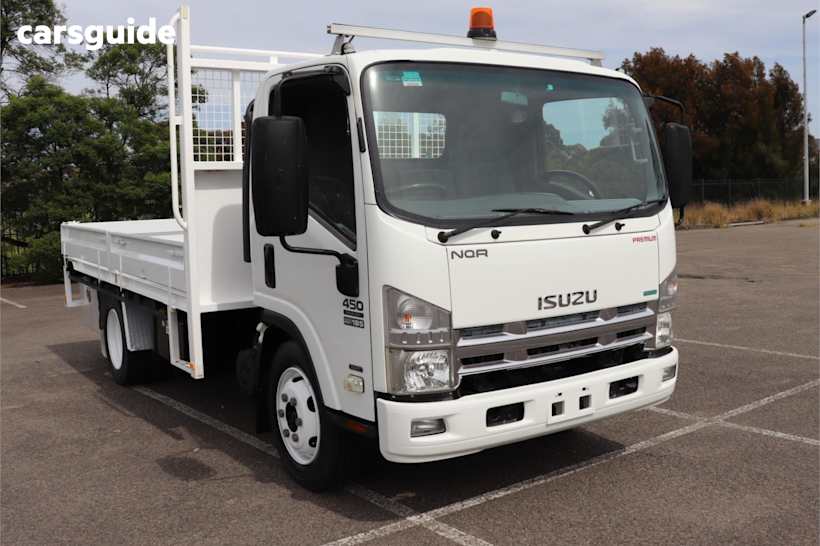 White 2012 Isuzu N Series Ute Tray NQR 450 PREMIUM 4X2