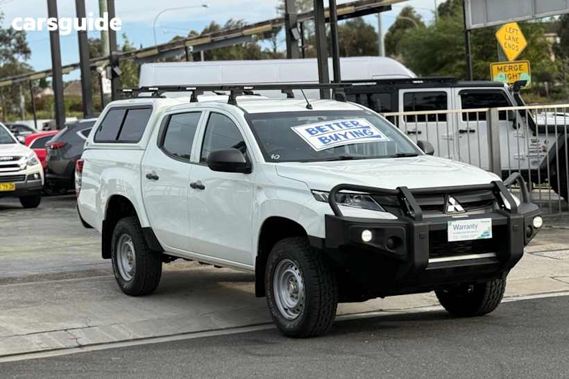 White 2019 Mitsubishi Triton Ute Tray GLX 4X4