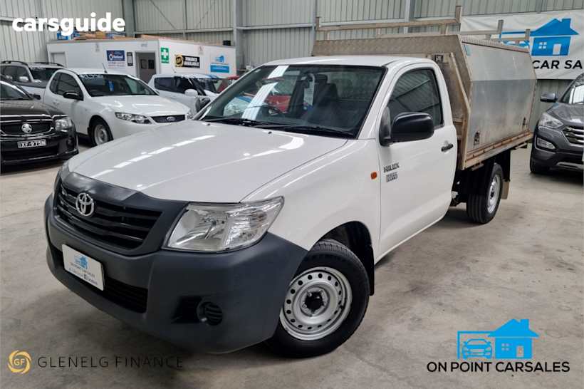 White 2014 Toyota Hilux Ute Tray WORKMATE R
