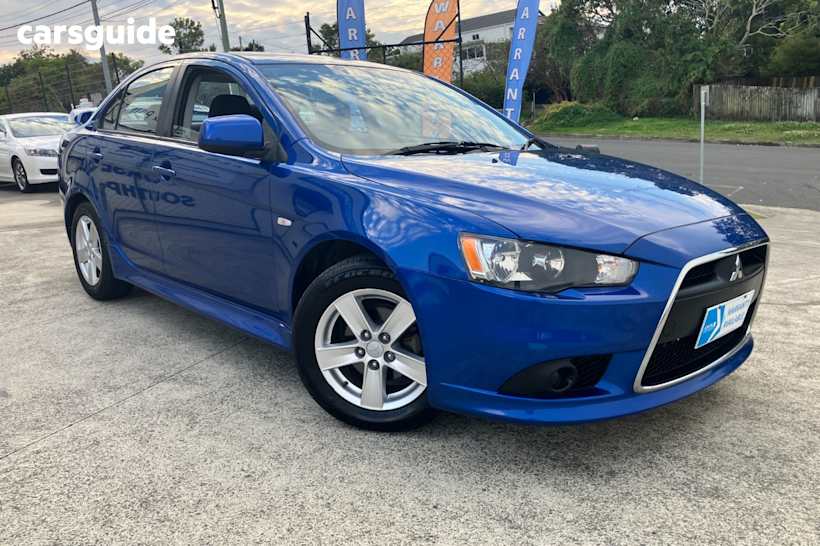 Blue 2013 Mitsubishi Lancer Sedan Es