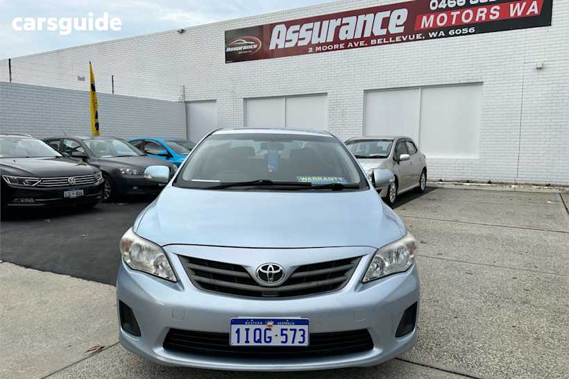 Blue 2011 Toyota Corolla Sedan Ascent