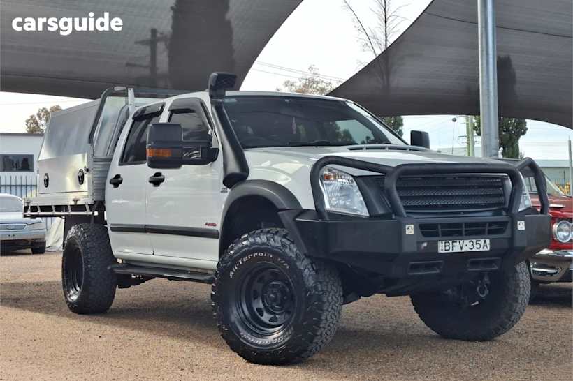 White 2007 Holden Rodeo Ute Tray LX 4X4