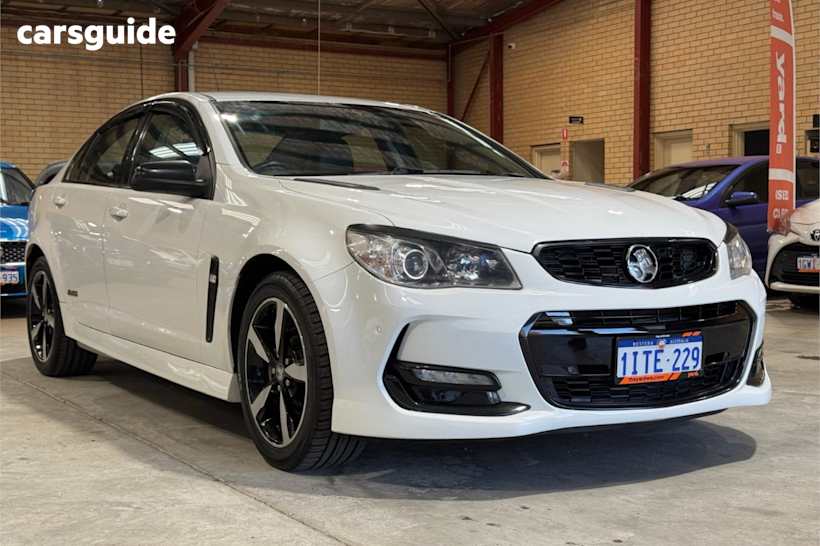 White 2016 Holden Commodore Sedan Sv6 Black Pack
